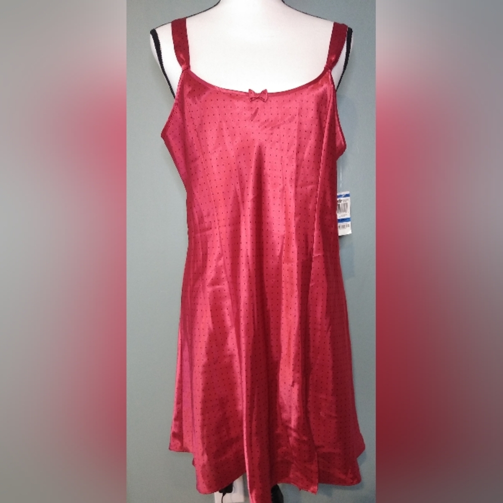 Morgan Taylor Red Slip Dress Nightgown XL